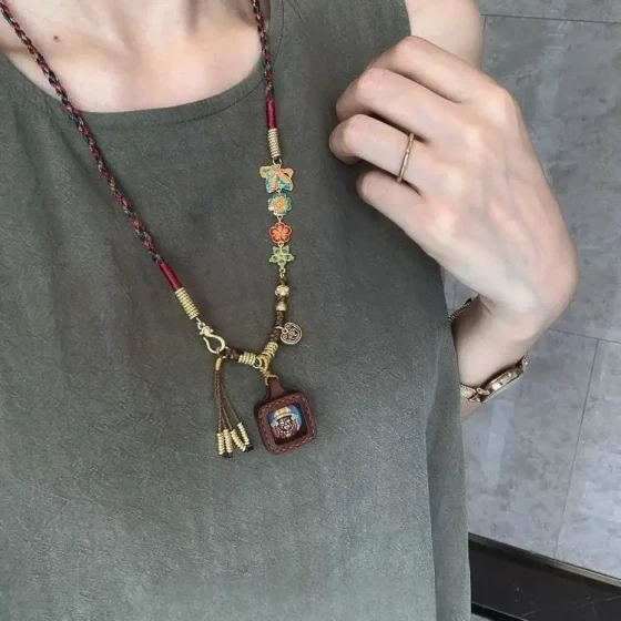KyLin Aura Zakiram Thangka Amulet Necklace