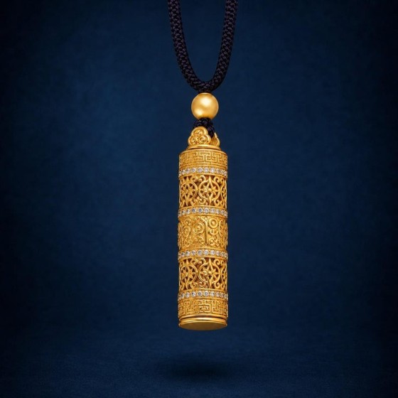 Filigree Hollow Locket Necklace, Antique Brass Spiritual Talisman, Mindfulness Gift Tiny Treasure