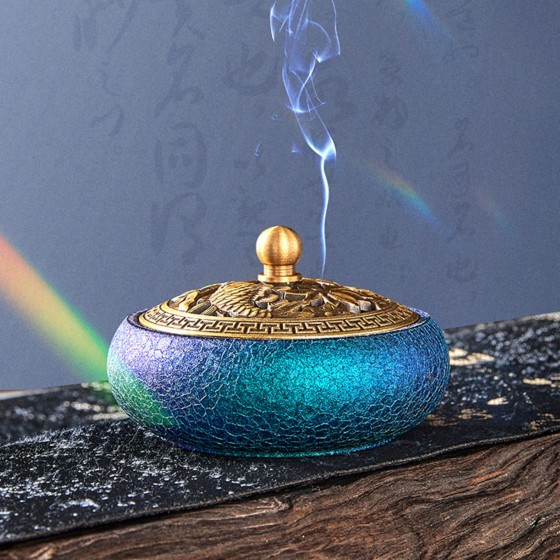 KyLin Aura Hand-Forged Color-Changing Brass Incense Burner