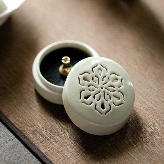 KyLin Aura Ru Kiln Gray Ceramic Incense Burner